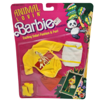 VINTAGE 1988 ANIMAL LOVIN BARBIE MATTEL SAFARI FASHION OUTFIT CLOTHING N... - £29.27 GBP