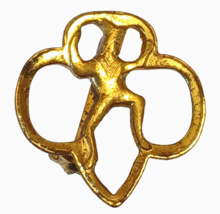 Vintage Gold Tone Girl Scout Membership Pin - £3.49 GBP