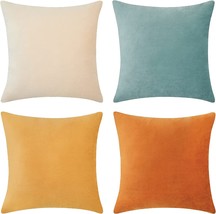 Set Of 4 Soft Velvet Modern Double-Sided Designs, Mix And Match For Home Decor, - £29.81 GBP
