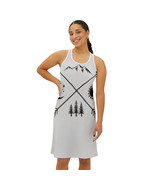 Women&#39;s All Over Print Racerback Dress | 4 Color | 6 Sizes | Boho Print - £36.93 GBP+
