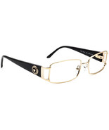 Versace Eyeglasses MOD. 1163-M 1252 Gold/Black Rectangular Frame Italy 5... - $3,032.54 MXN