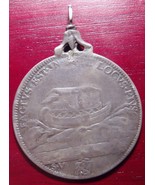 Papal State Noah’s Ark Innocent XII 1691-1700 Silver ½ Piastra Pendent - £235.98 GBP