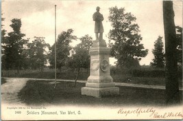 Vtg Postcard 1905 Civil War Soldiers Monument Van Wert, Ohio - Rotograph Co - £29.02 GBP