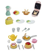 Two Sylvanian Families Sets - Food Theme -  Breakfast and Pancake Sets - £19.71 GBP