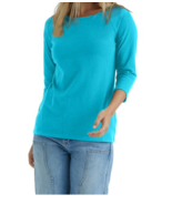Hanes Women&#39;s Raglan Sleeve T-Shirt Stretch Cotton Plain Size Small - $11.22 CAD