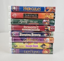 (8) Disney Classic Films VHS New Sealed Sleeping Beauty, Lion King, Jungle Book - £54.84 GBP