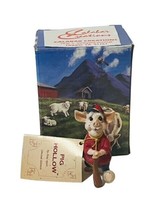 Pig Hollow Calabar Apsit Signed Figurine Anthropomorphic Farm #6 pieball... - $29.65