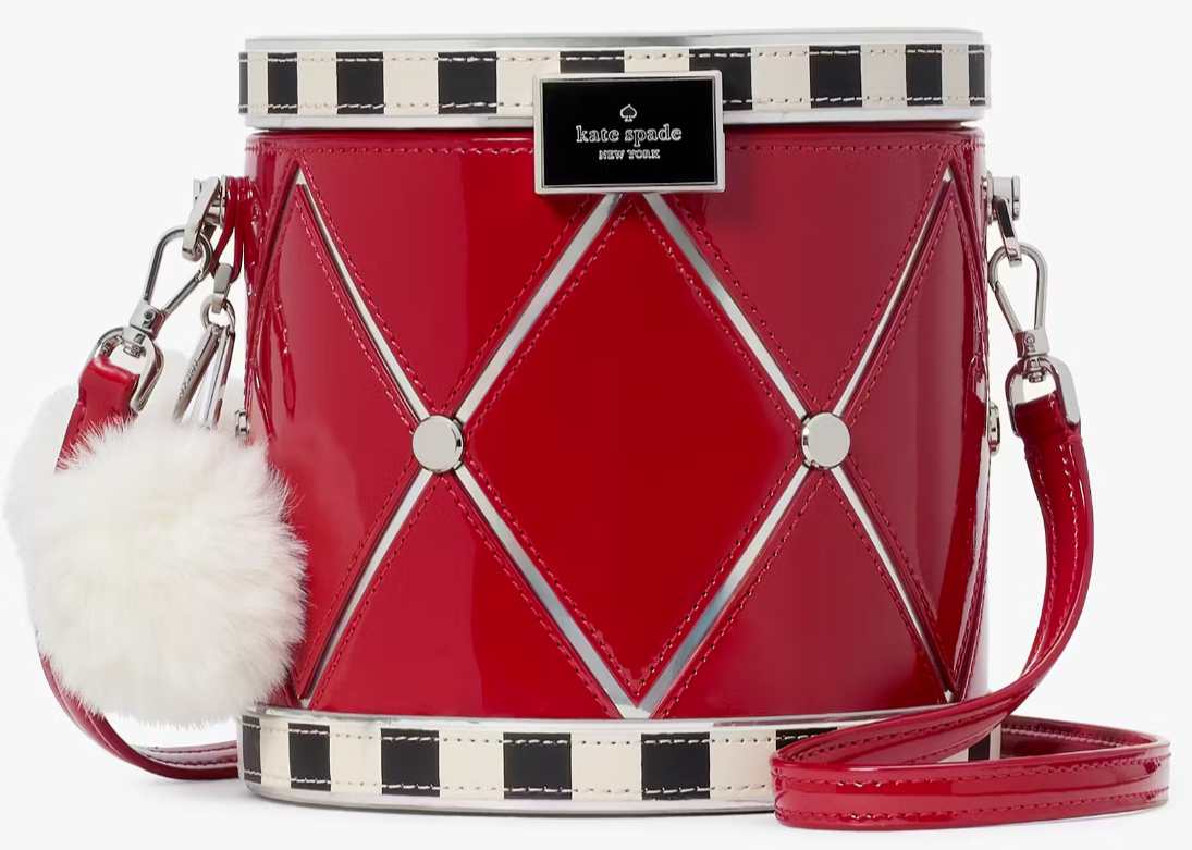 Kate Spade Toy Store 3D Red Drum Crossbody Bag KI970 NWT Collectible Purse $449