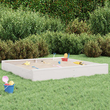 vidaXL Sandbox White Pine wood 63.0 in x 63.0 in Tough Sandbox - $256.63