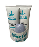 Hempz For Men On The Go Travel Set 3 oz Hair &amp; Body Wash 3 oz Lotion &amp; S... - $33.83 CAD