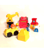 MEGA BLOKS Bob The Builder Mixed Lot Bundle Figures Car  Red Excavator - $21.16 CAD