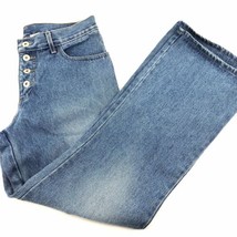Hot &amp; The Gang Button Fly Jeans Size 11 Boot Cut Flare Medium Wash 90&#39;s NWT NOS - £20.63 GBP