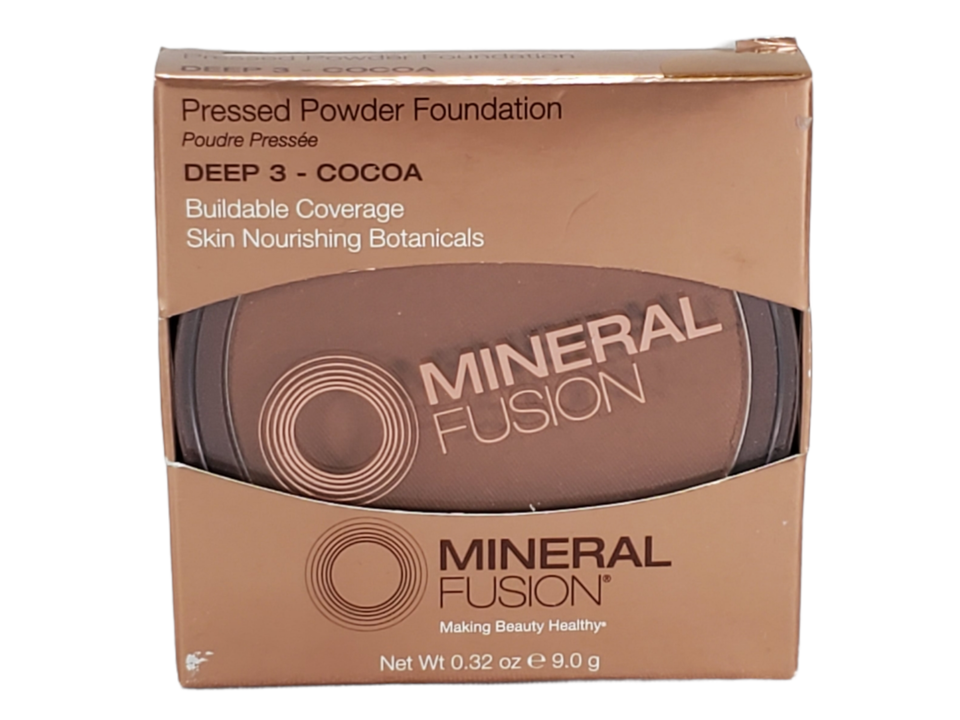 MINERAL FUSION - Pressed Powder Foundation Deep 3 Cocoa - 0.32 oz. (9 g) - $17.29
