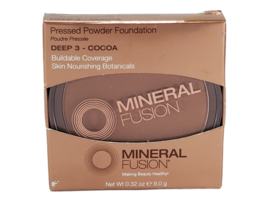 MINERAL FUSION - Pressed Powder Foundation Deep 3 Cocoa - 0.32 oz. (9 g) - £13.56 GBP