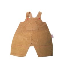 Corolle 17" Doll Outfit Corduroy Dungaree Baby Clothes Brown Overalls Pants Bibs - $19.94