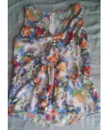 Nicole Miller New York Women Multicolor Floral Sleeveless Top Size M EUC - €10,31 EUR