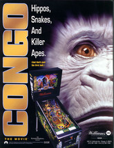Congo The Movie Pinball FLYER Original 1995 Giant Gorilla Ape Unused Vintage Art - £18.65 GBP