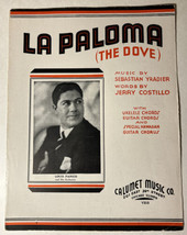 La Paloma (The Dove) with Louis Panico - Vintage 1935 Sheet Music  - £6.76 GBP