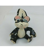 Vintage Skunk Sitting 3&quot; Collectible Figure Toy Rare - $14.83