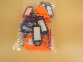 24 pcs Color Key Tags With Labels 6/Orange 6/Red 6/Blue 6/Black - £8.55 GBP