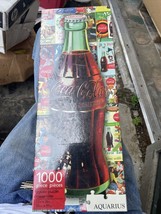 NIB Coca Cola 1000 piece jigsaw puzzle - Aquarius 12x36 inches. SEALED - €16,84 EUR