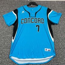 Concord #7 Jersey Shirt Men Large Blue Russell Athletic Short Sleeve New L - €33,38 EUR