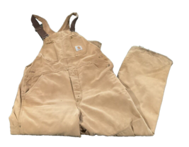 Vintage Carhartt Overall Quilt Lined Duck Canvas 6FBQZ USA Union 36 X 30 - £40.69 GBP