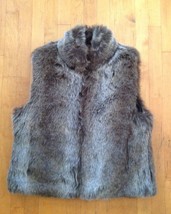 Womens&#39; Reversible Faux Fur Vest / Coat Zippered Size Medium - $45.53