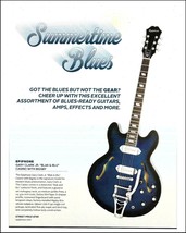 Epiphone Gary Clark Jr. Blak &amp; Blu Casino with Bigsby electric guitar ad print - £3.09 GBP