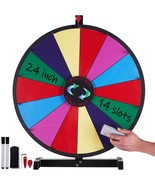 VEVOR 24 inch Spinning Prize Wheel, 14 Slots Tabletop Spinner, Heavy Dut... - €104,47 EUR
