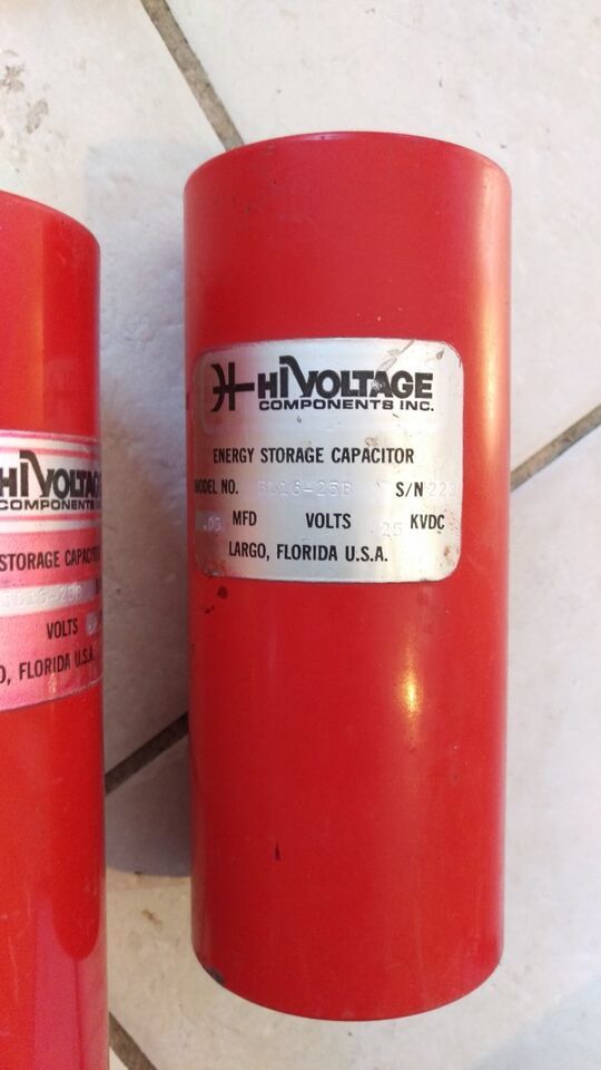 HI Voltage Components  Energy Storage Capacitor Can # 5L16-25B / 25 KVDC... - $167.19