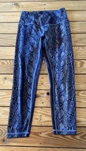 Victoria’s Secret Women’s Snake Print Athletic leggings size 8 Blue R2 - £14.53 GBP