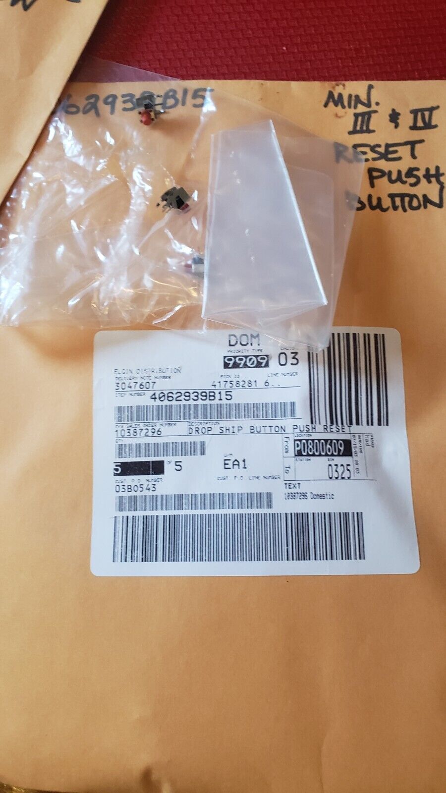 NEW OEM LOT of 2 Motorola Minitor III IV Drop Slip Slide Switch # 4062939b16