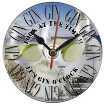 It&#39;s Gin o&#39;clock Christmas gift idea Dvd Clock inc desk stand, Free postage - £9.89 GBP