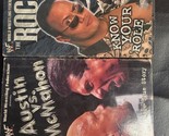 LOT OF 2 WWF WRESTLING :Austin Vs. McMahon + THE ROCK VHS/ VERY GOOD COM... - $7.91