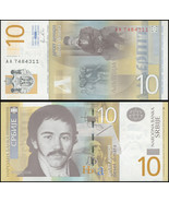 Serbia 10 Dinara. 2011 UNC. Banknote Cat# P.54a - £0.77 GBP
