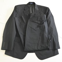 Stafford Performance 46R 38x30 Black 100% Wool Mens Jacket Pants Suit - $138.29 CAD