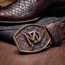 MISSOURI Genuine Snake Skin Cowboy Boot from the Western Collection BlackCherry image 10