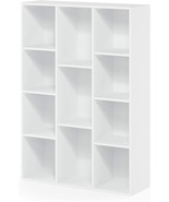 Furinno Luder Bookcase / Book / Storage , 11-Cube, White - £59.19 GBP