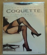 Coquette Red open gusset lace panty removable garters Stockings O/SXL St... - £15.00 GBP
