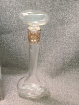 Vintage Avon Tall Gold Accent Perfume Bottle with Glass no Cork Stopper - $9.41