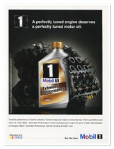 Mobil 1 Motor Oil A Perfectly Tuned Engine 2011 Full-Page Print Magazine Ad - £7.61 GBP