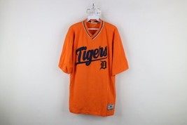 Vtg 90s Mens L Distressed Old English D Script Detroit Tigers Baseball T-Shirt - £35.81 GBP