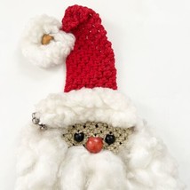 LG Christmas Macrame Santa Handmade Kitschy Wall Door Hang Decor Boho Ho... - $29.99