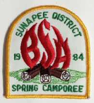 Boy Scouts BSA Sunapee District Spring Camporee Embroidered Vintage Patc... - £3.98 GBP