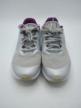 Nike Star Runner 2 Grey Purple Iridescent Swoosh Shoes Girls Size 5Y - £22.11 GBP