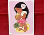 Barbara Bradley Dole Kids Aloha from Hawaii Drinking Pineapple VTG Postc... - $14.36