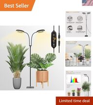 Grow Light with Stand,2-Head LED Plant Light for Indoor Plants, Full Spe... - $102.46
