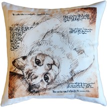 The Love of Cats 17x17 Throw Pillow, with Polyfill Insert - £40.05 GBP