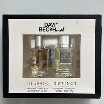 David Beckham 2 Pc Gift Set de Toilette Spray Classic &amp; Instinct for Men - £22.64 GBP